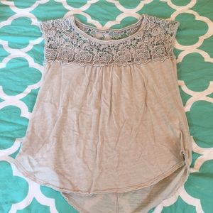 Gray detailed shirt from A&F